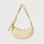 Mini cresent hobo bag (canvas butter)