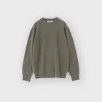 Extra Super Fine Crewneck Knit, Olive Grey
