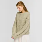 fisherman cable pullover (4color)