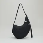 PEBBLE SHOULDER FABRIC BAG (MIDNIGHT)