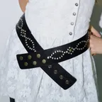WESTERN STUDDED BELT_ONZI EDITION (BLACK)