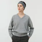 [8차] Cashmere V-Neck Knit (Melange)