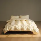 [29CM 단독] 플러피 컴포터 베딩 세트 아이보리 순면 차렵 이불