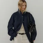 [16th 9/1 예약 발송] Tuga chore work jacket (Navy)