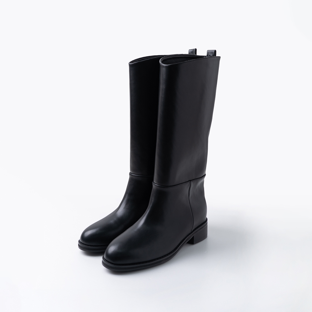 ROLAROLA X ATT LEATHER MIDDLE BOOTS BLACK - 감도 깊은 취향