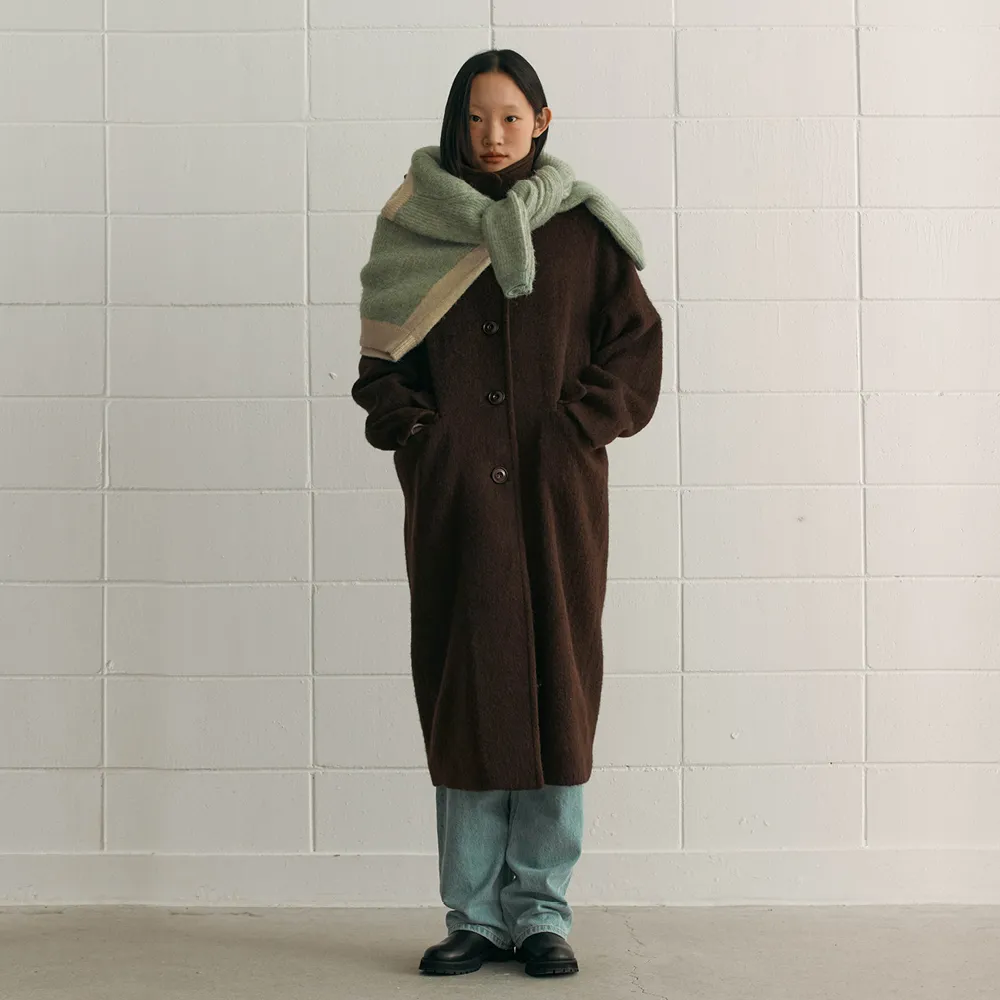 [29CM 단독] Alpaca Stitch Coat (Brown)