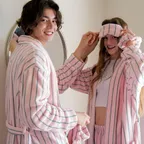 [uni] 피치헤이즈 극세사 수면 가운 단품