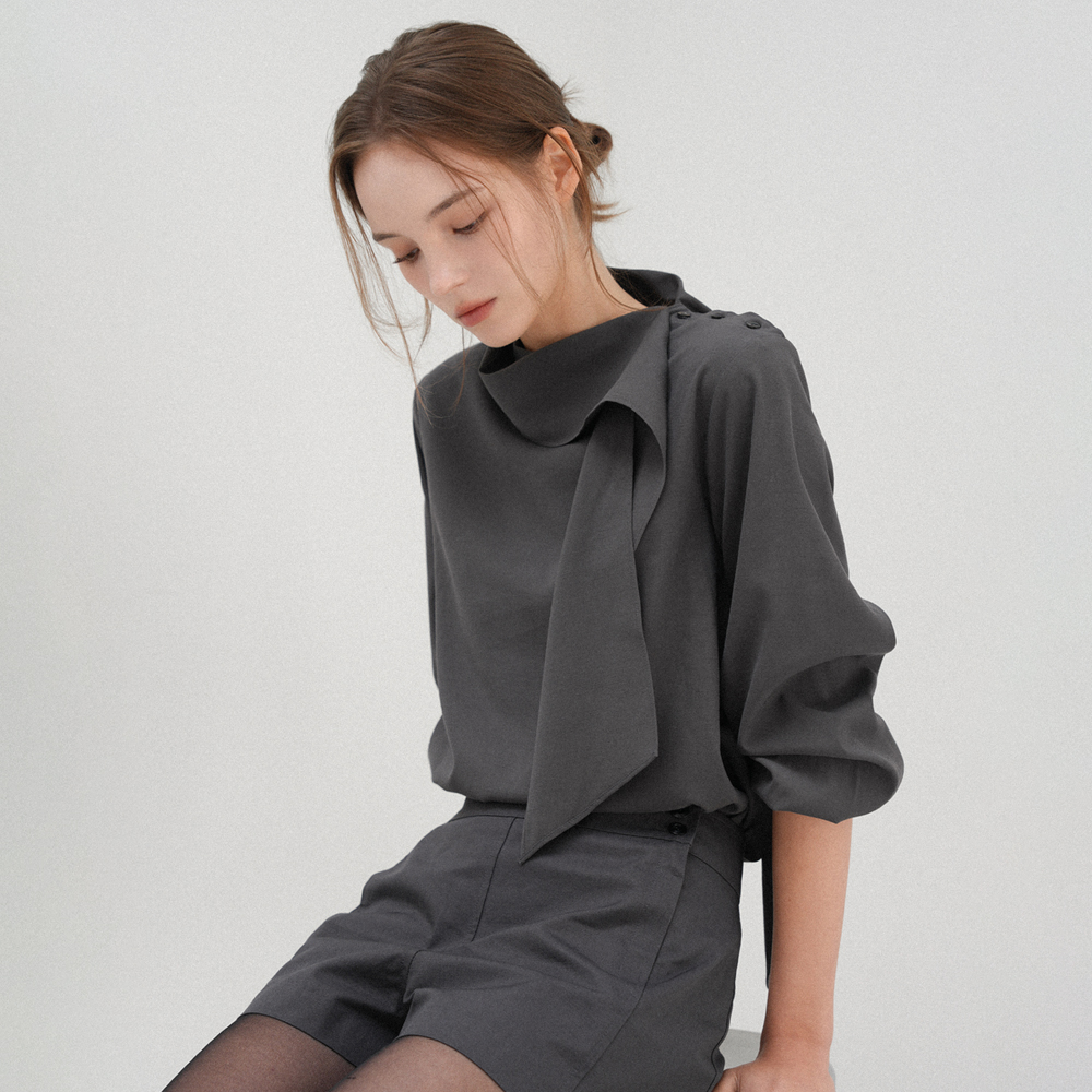 S dot flow frill tops ホワイト Double Frill Top - White