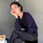 [묵화 PICK] 소프트 코튼 V넥 니트 탑 MDKT127_7 Colors