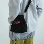 코듀로이 스트링 크로스 백 (Black)