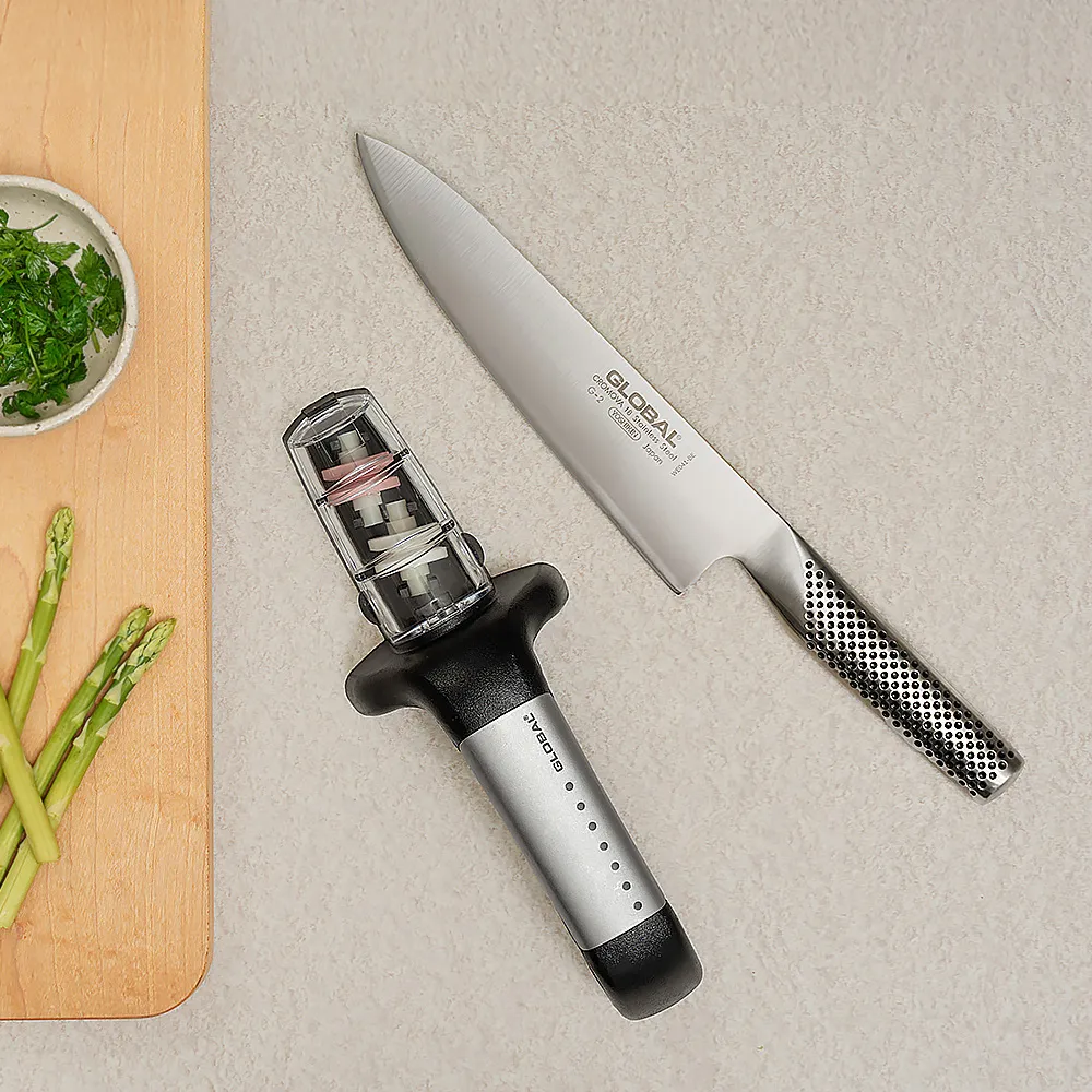 글로벌 나이프 G2 + 워터샤프너 세트