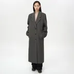 클래식 맥시 코트 BROWN