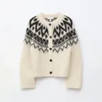 모헤어 블렌드 가디건 (White/Black)