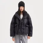 Chouetties by LUCKY CHOUETTE Crop Duck Down Jumper (black) LAUCX25310BKX