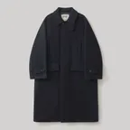 Voyager Bold Balmacaan Coat (Dark Navy)
