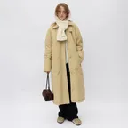Duck Down Raglan Coat - French Beige