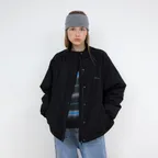 [5차][2size] Light Fleece Jumper Jacket (Black)