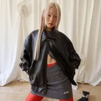 Leather Bomber Jacket_Brown