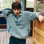 [2차 리오더]Essential High Neck Over NT_(Stripe)