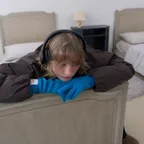 울 핑거홀 글로브 (블루)