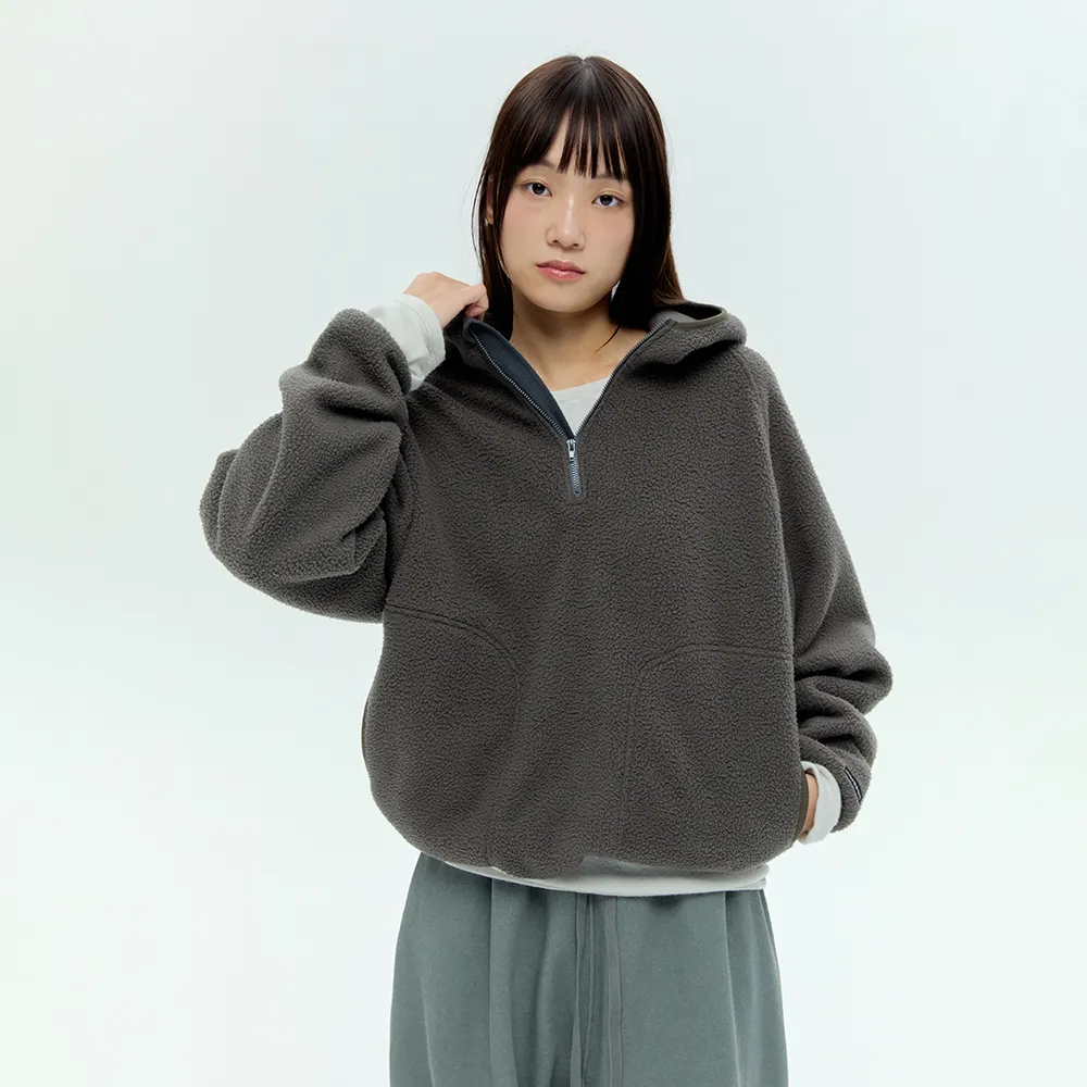 [Unisex] Fleece Zip Hoodie- 2Colors