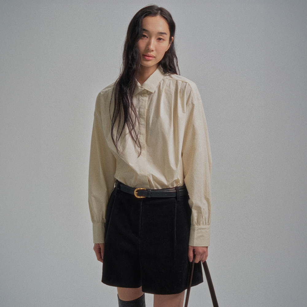망고매니플리즈 NUNU CORDUROY SHORTS_BLACK