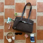 DUSTY BELT SHOULDER MEDIUM(WARM CHOCO)