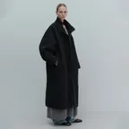 Audrey Hoodie Coat in Black