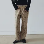Vintage Camo Pattern Pants (Beige)