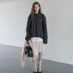 25 Winter_ D/Grey Fleece Zip up