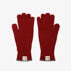 LMSM wool knit gloves_burgundy