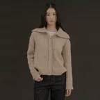 Caroline Zip-Up_Latte