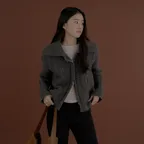 Caroline Zip-Up_Charcoal