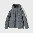 Northcove Raglan hood Goosedown Jacket Charcoal
