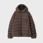 Frost Hood Duckdown Light Jacket Dark Brown