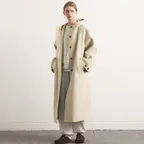 RAGLAN HOODED LONG COAT_OATMEAL