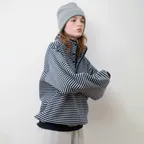 [3rd_12/11 예약배송] Teddy fleece anorak_navy stripe