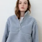 [12/12 예약배송] Hugo wool fleece anorak_sky blue