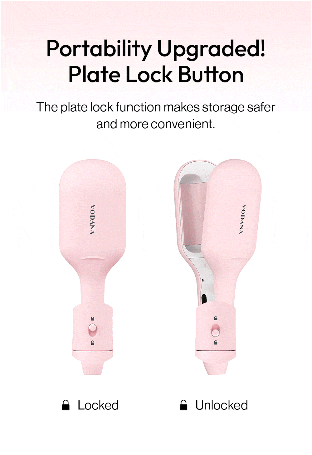 MUSINSA公式 | VODANA グロー ウェーブ カールアイロン 40mm パウダー