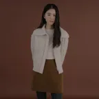 Caroline Zip-Up_Oat Gray