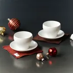 [29CM 단독] 월백 2인 달형 찻잔 세트 4P / 홀리데이 코스터 2P 증정 이벤트