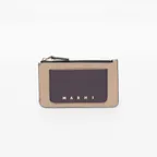 (W) ZIPPED CARD HOLDER - CINDER ROSE/ POMPEI /CHOCOLATE
