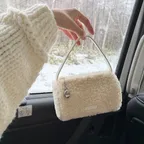 [3rd] Fur Loli Tote Bag - Cream