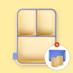 [Best] 캔디팟 칸칸분리 도시락통 (+채반1개, 깍지2개 증정) (4color)