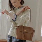 Luna Satchel Bag Small Beige