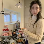 Brushed mohair crochet cardigan_cream