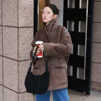 [29CM 단독][뉴뉴 PICK] Tourer Shoulder Small Suede Black F021_10