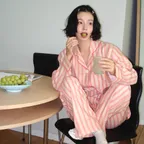 [누가영 착용] [웜모달] (w) Candy Stripe Pajama Set