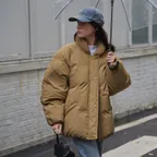 에어리 숏 덕 다운 패딩 (Beige)