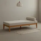 [장미맨숀] 해나 오크원목 데이베드소파 2colors